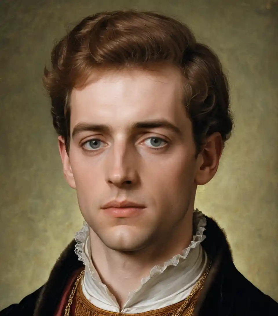 Renaissance portrait of Honorable Jeffrey Ireland in 15th century style