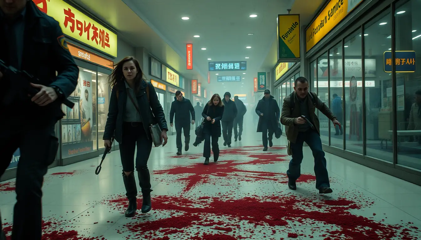 Zombies Swarm A Barricaded Group Inside A Shopping Mall