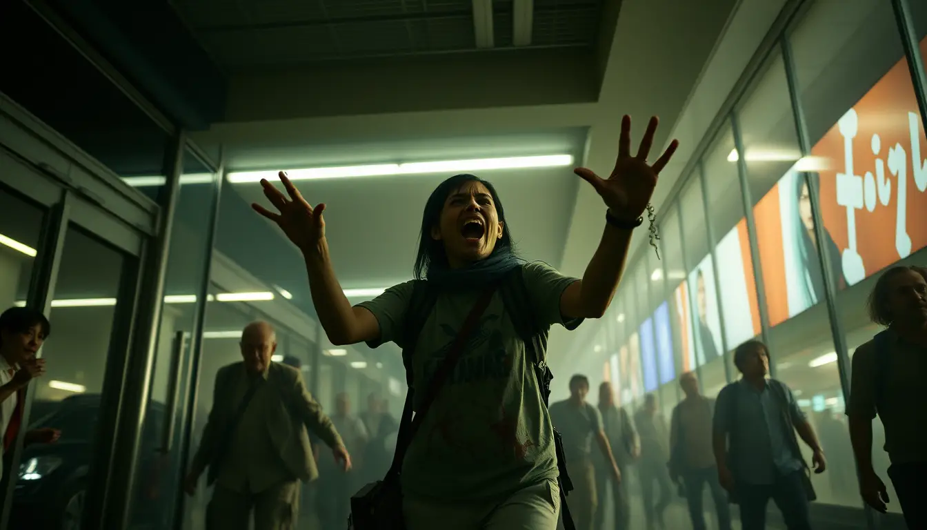 Terrified survivors barricaded in a mall as zombies swarm