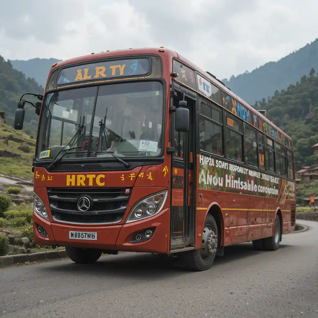 Vecchio autobus verde su una strada di montagna himalayana bagnata
