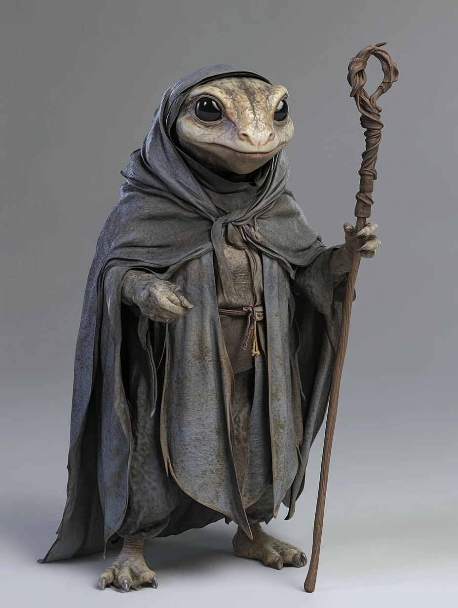 Anthropomorphic Ant Wizard In A 3D Fantasy Illustration