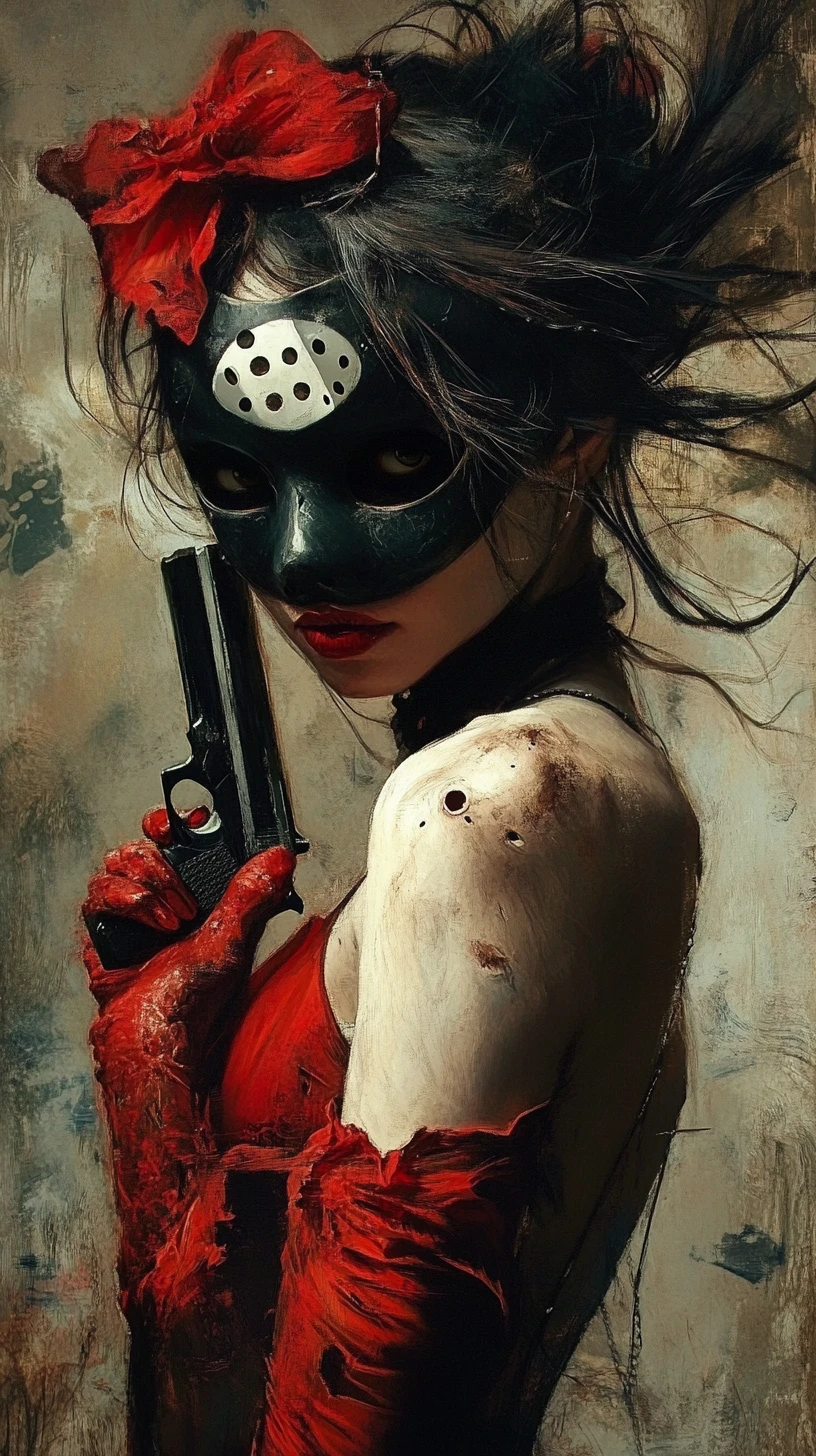 Gun Held Tightly While Searching For Inner Calm