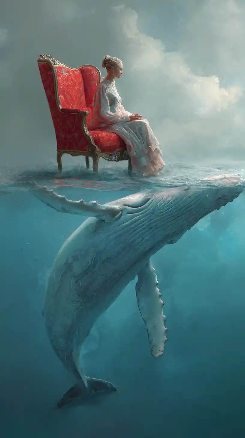Man dreaming of success by the beach with blue water