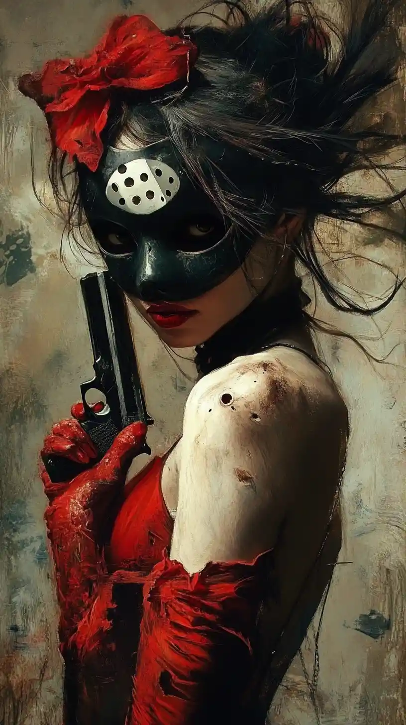 Gun Held Tightly While Searching For Inner Calm
