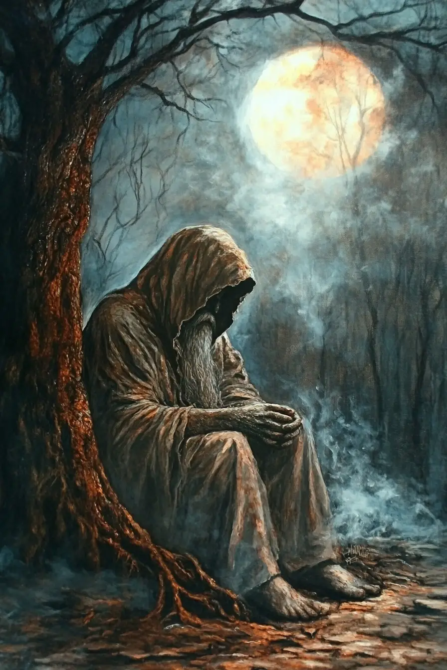 Spooky spiritual spirits emerging from the mysterious afterlife