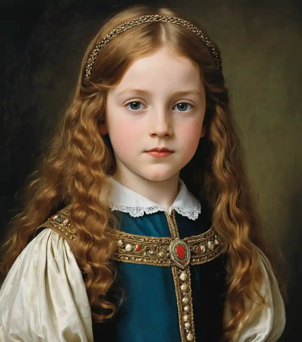 Renaissance portrait of a young Welsh noble girl