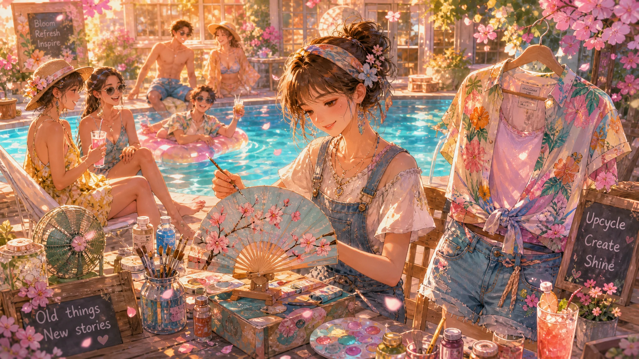 古いものを夏アートへと変える若きアーティスト