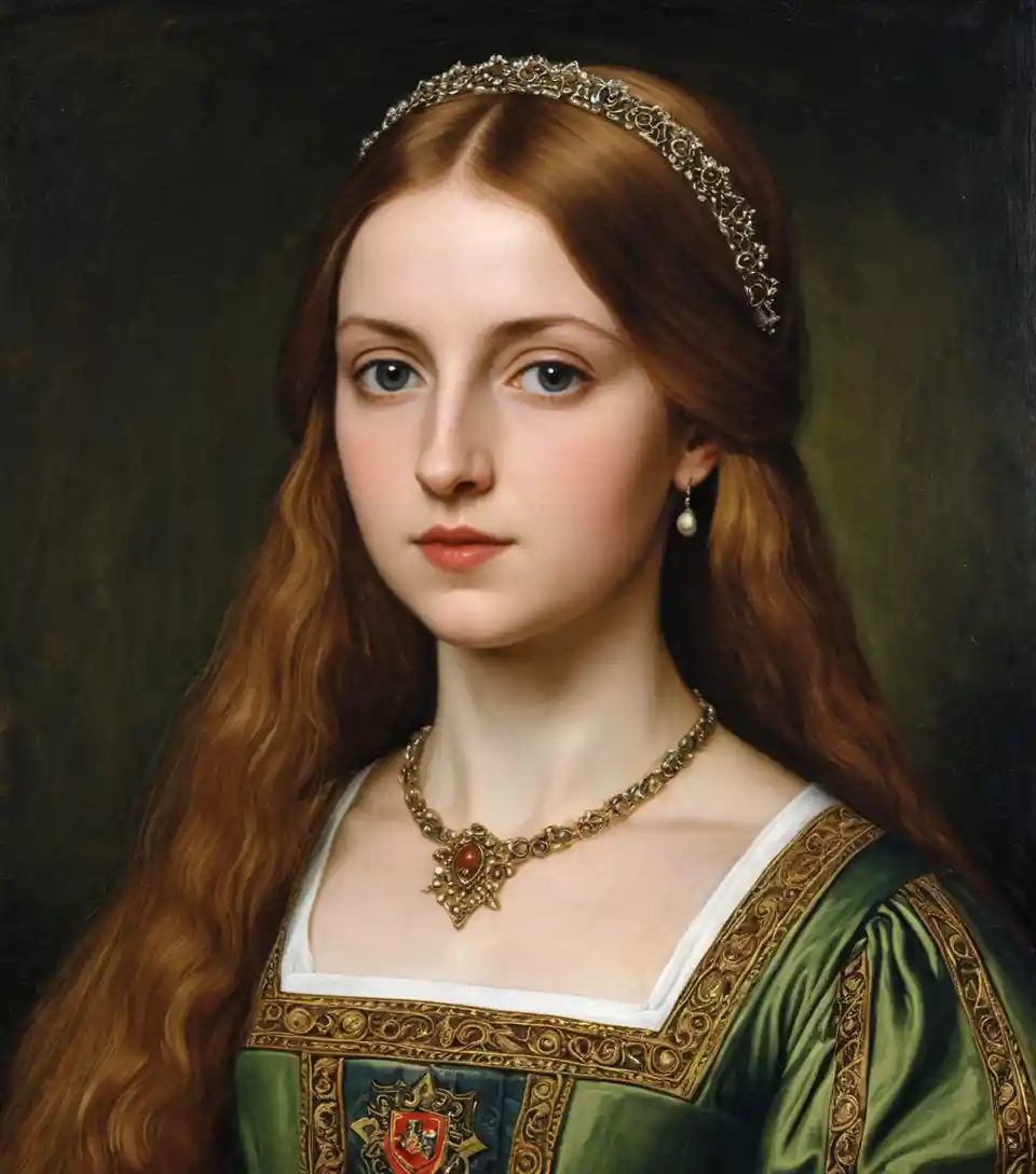 Renaissance portrait of a young Welsh noble girl