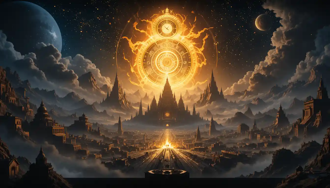 Cinematic cosmic clock dividing the universe into four eras