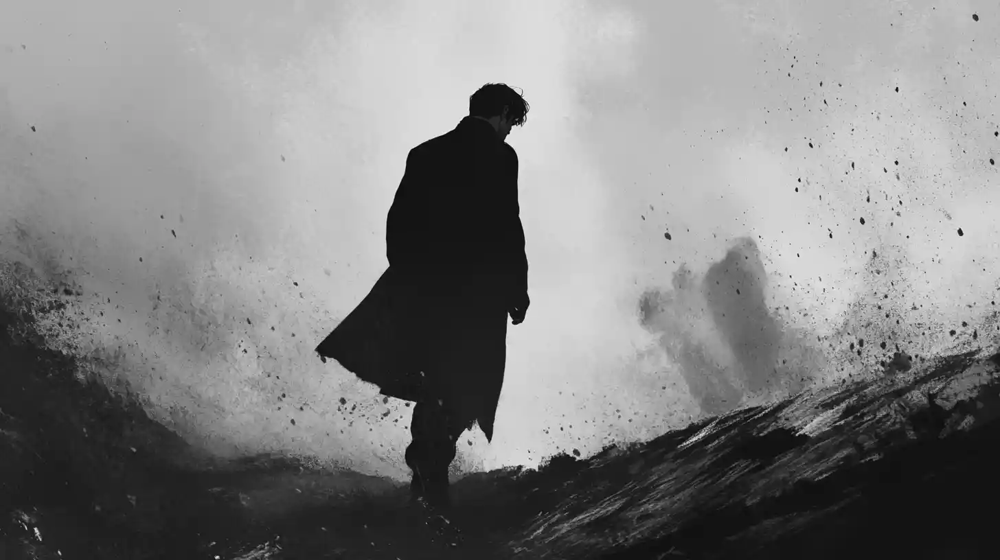 Brooding antihero with a dark and chaotic presence