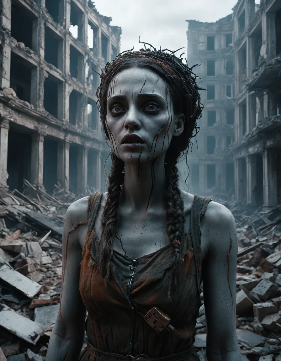 Surreal ruins echo with haunting traces of humanity