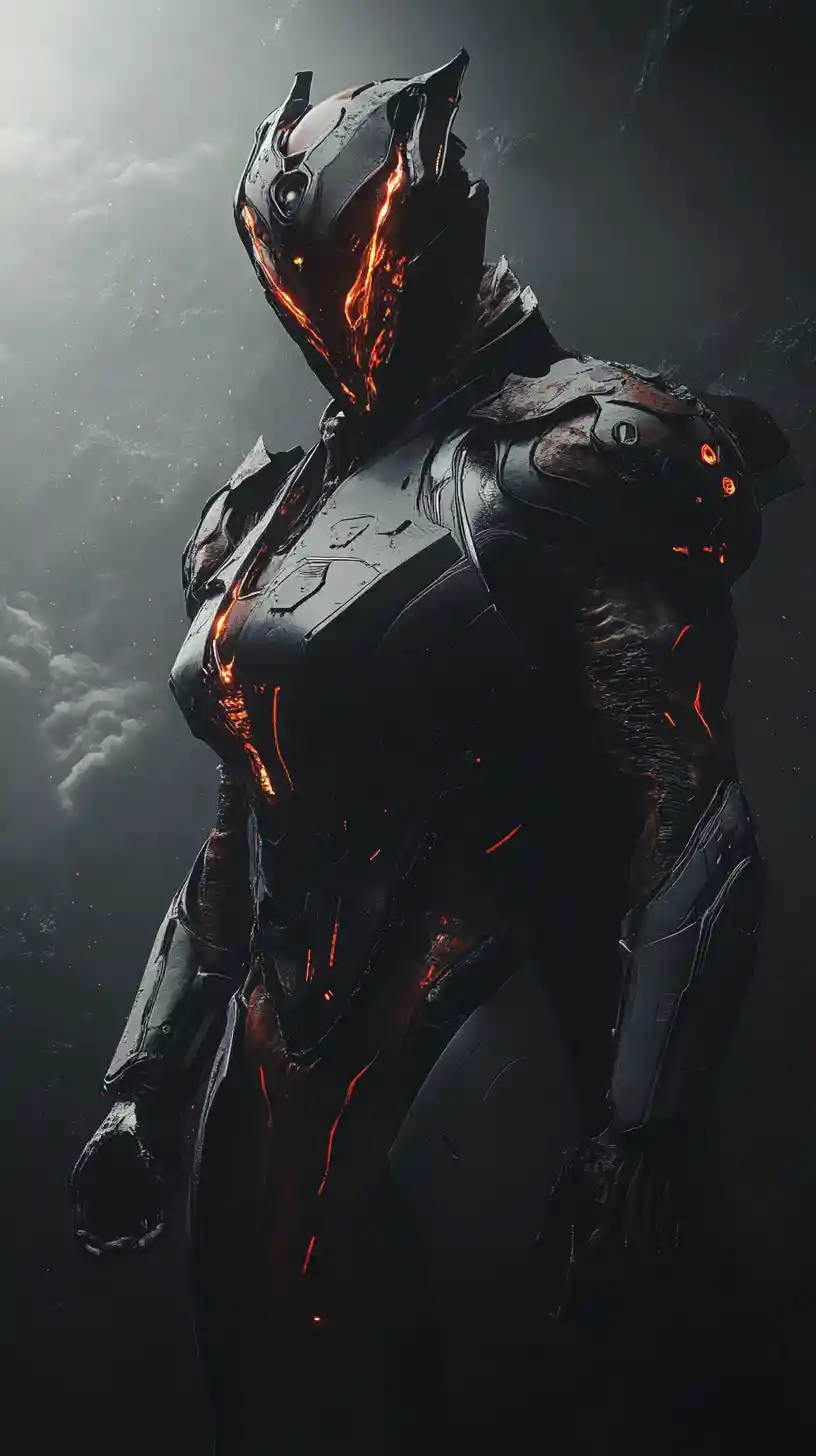 Giant war mecha rises over a trembling neon city