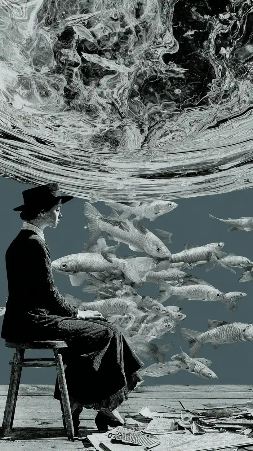 Man fishing for truth with no need for bait
