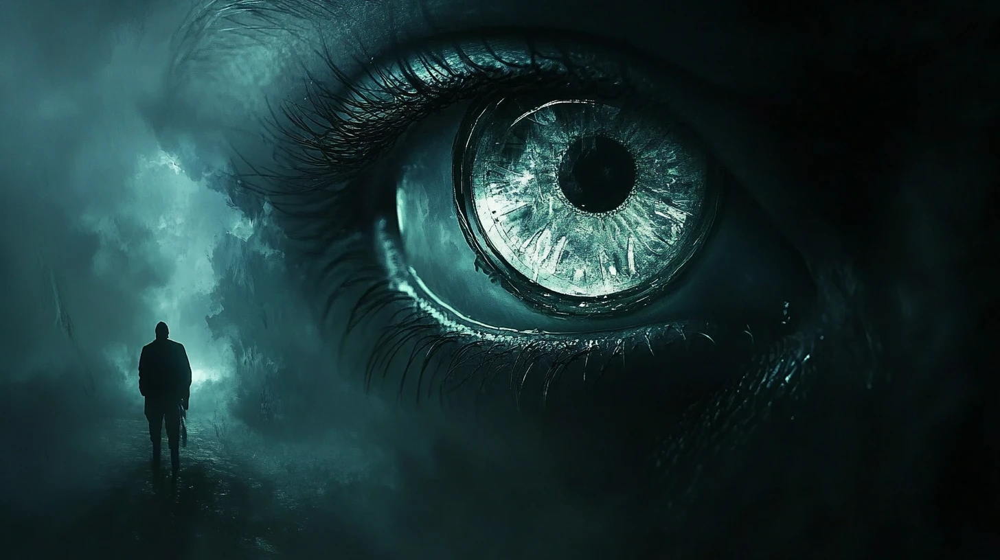 Eyes Adjusting To Darkness In A Lonely Night