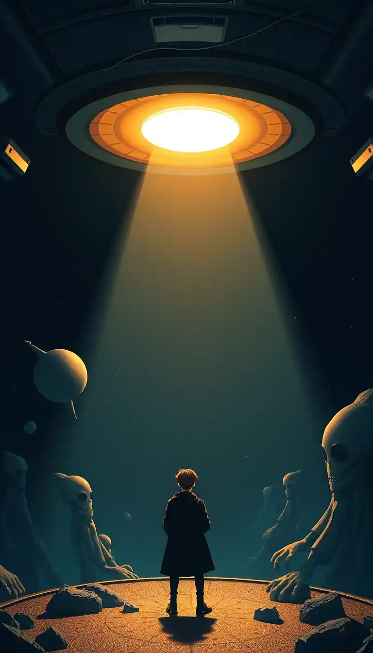 Lonely scientist waking inside a silent deep space spaceship