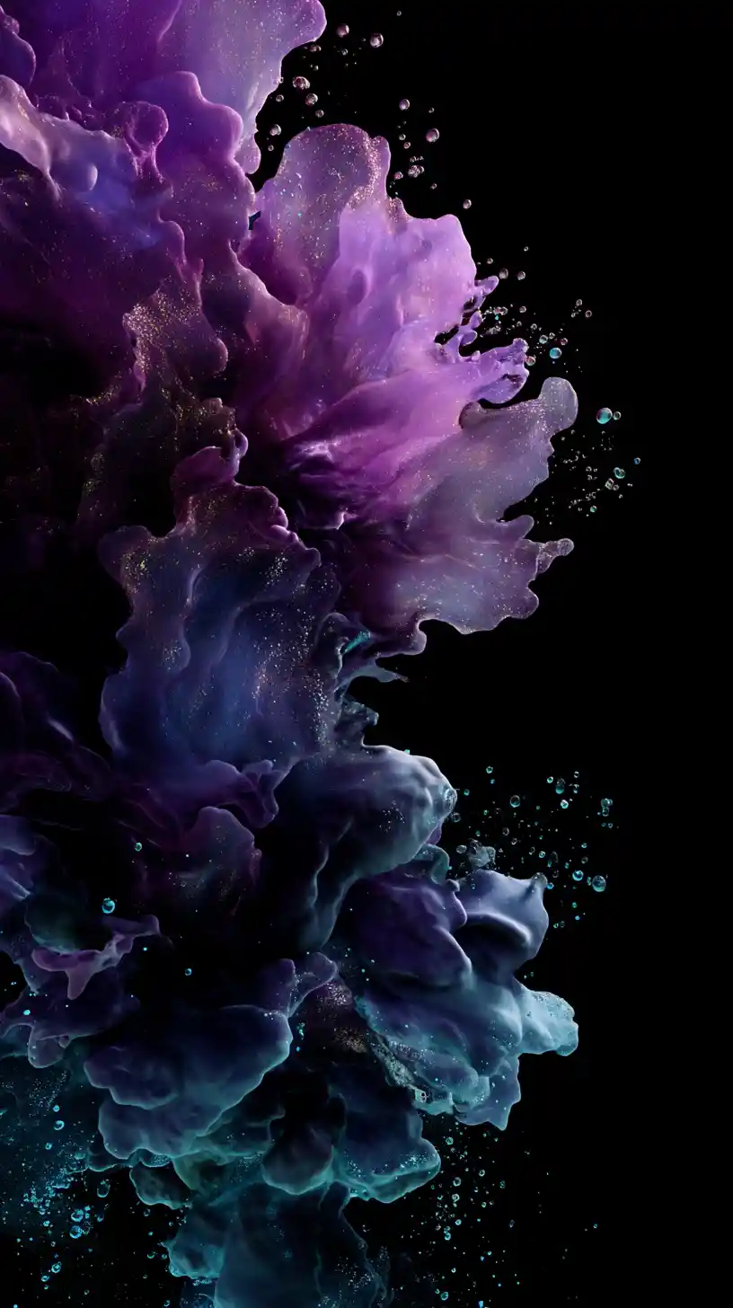 Cosmic monster emerging from swirling shadowy void
