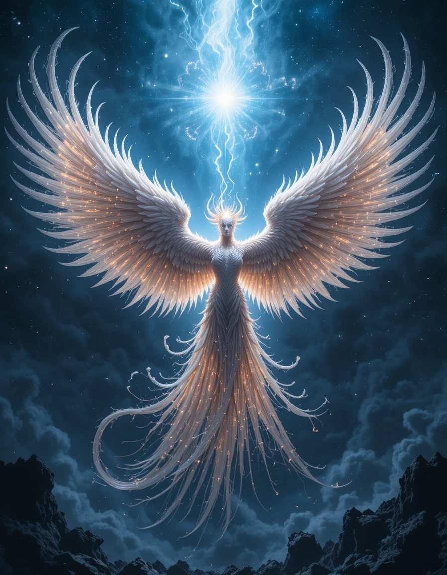 Gigantic Phoenix Reborn Within A Blazing Cosmic Star