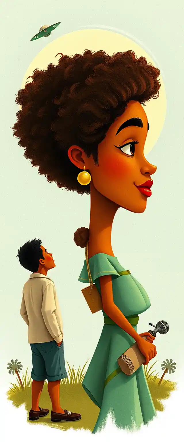 Young american couple traveling together in watercolor illustration
