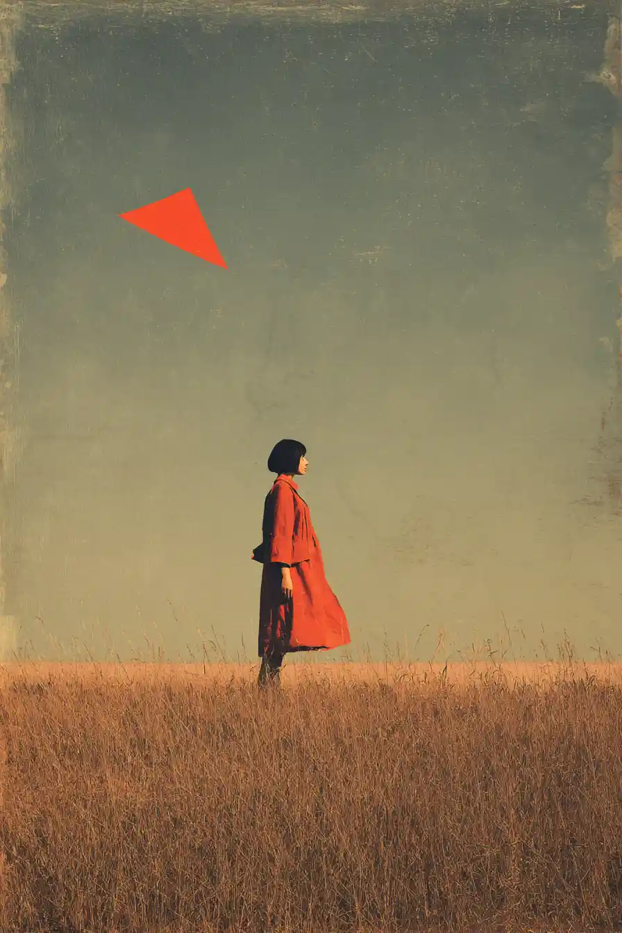 Surreal vintage collage of feeling ignored and invisible