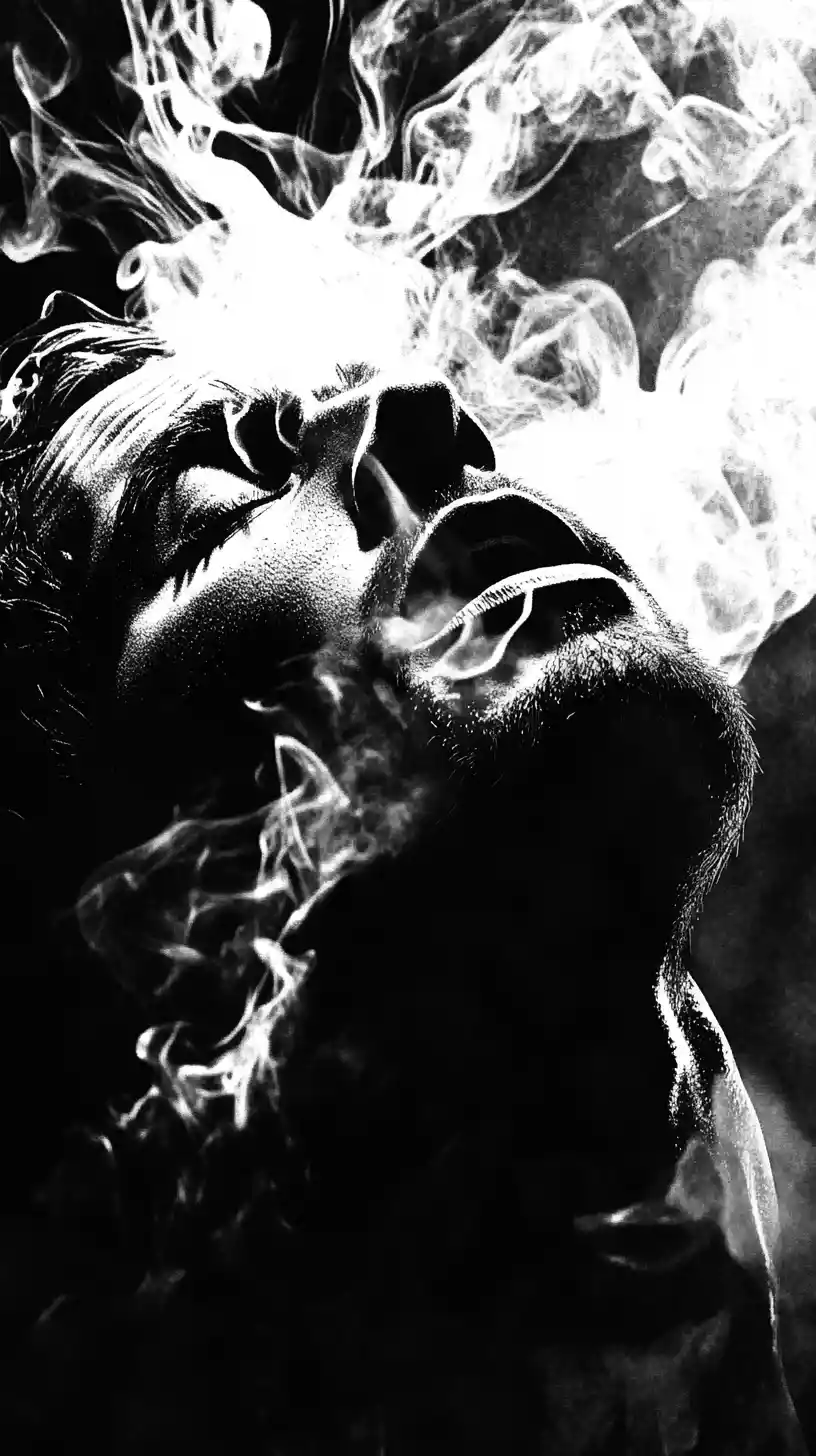 Man rolling a cigar to calm his racing mind