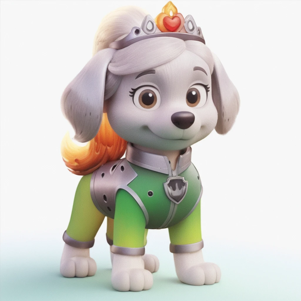 Realistic mascot character captured in a photographic scene