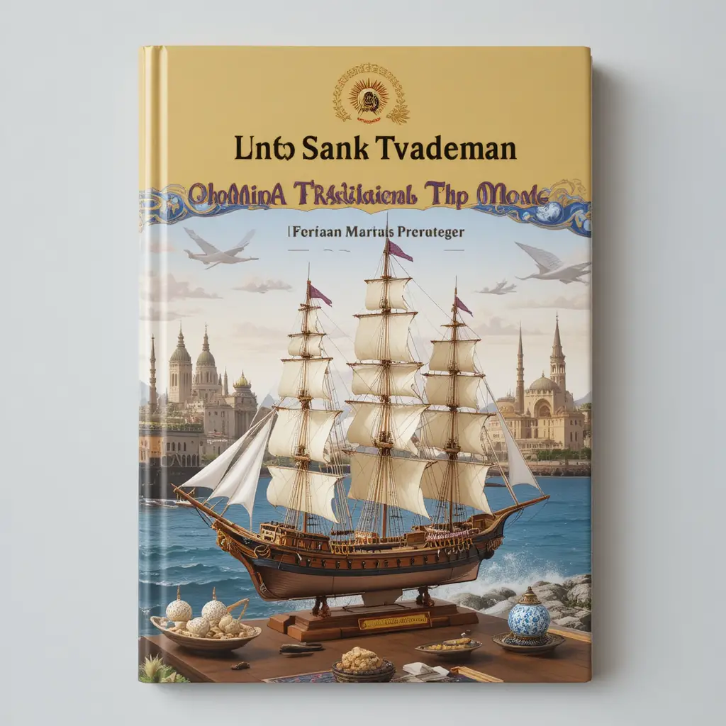 Book cover with Omani traditional ship model and national emblem