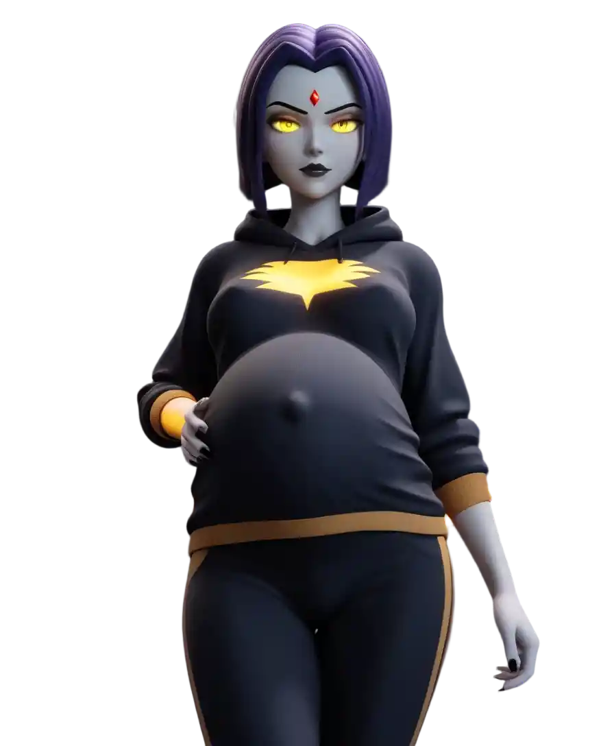 Futuristic anime woman with glowing eyes in cosmic space