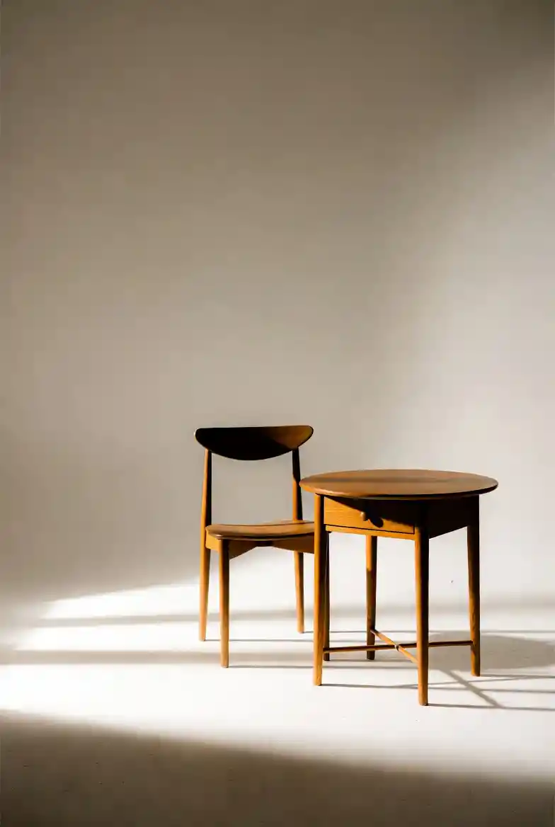 A subtle scene of ambiguous presence and absence