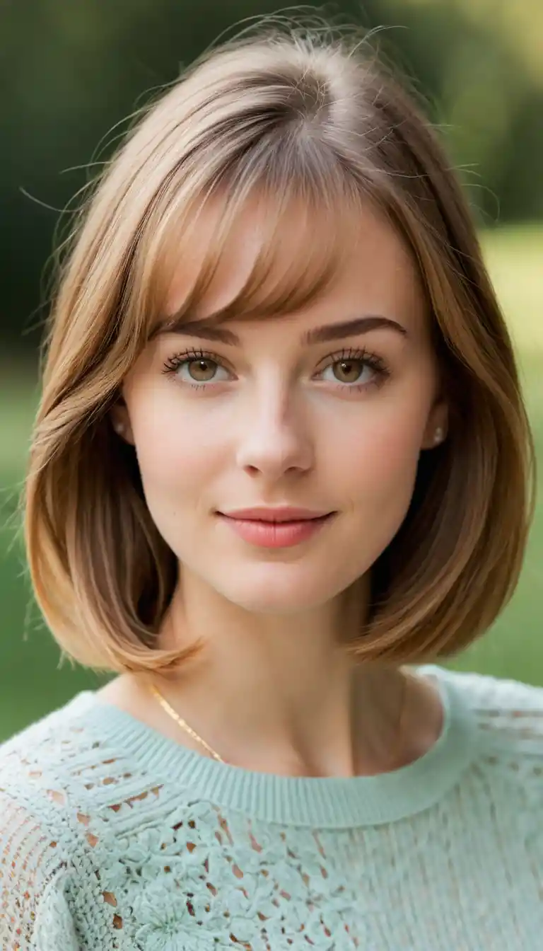 Young woman in vintage inspired outfit in soft morning light