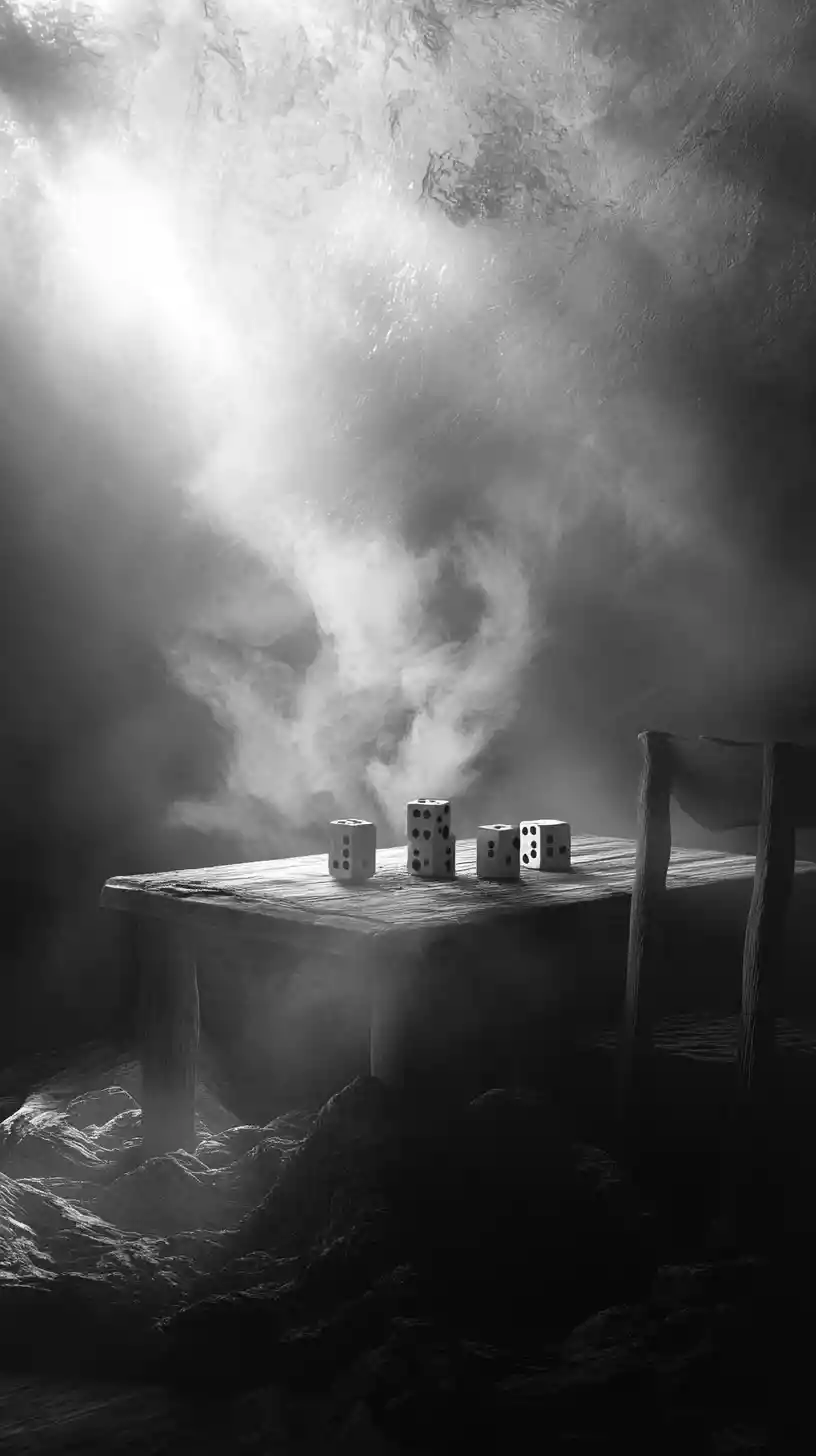 Lonely moment of risking everything in the quiet night