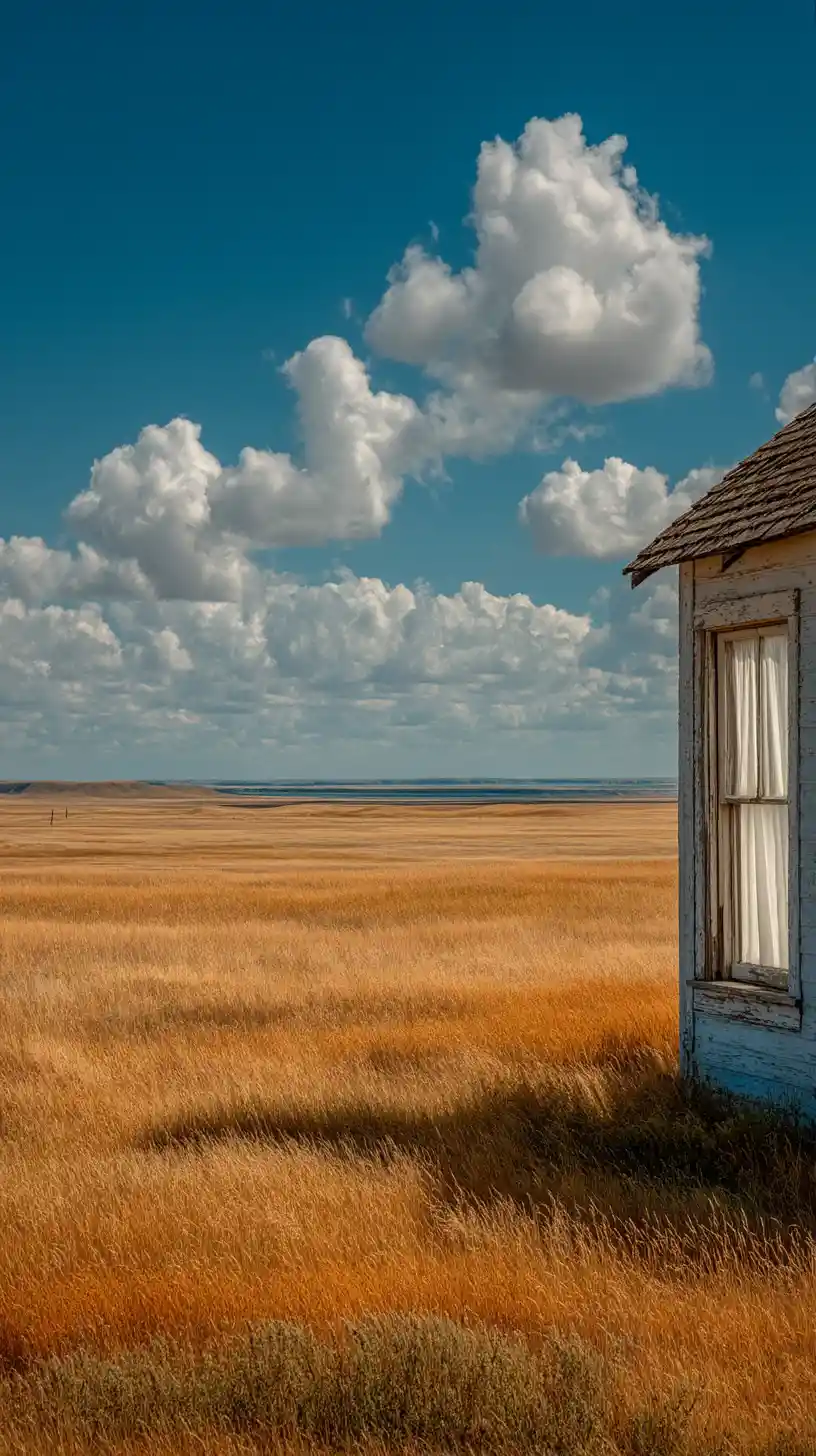 Emotionally charged view of an Indian reservation community