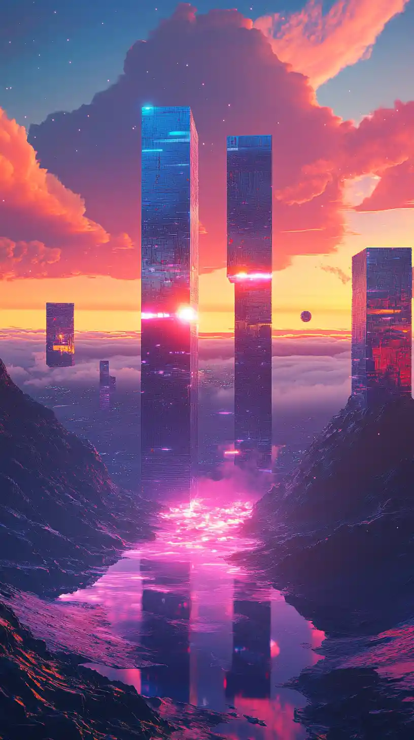 Square packages stacked like steps in a rhythmic pattern