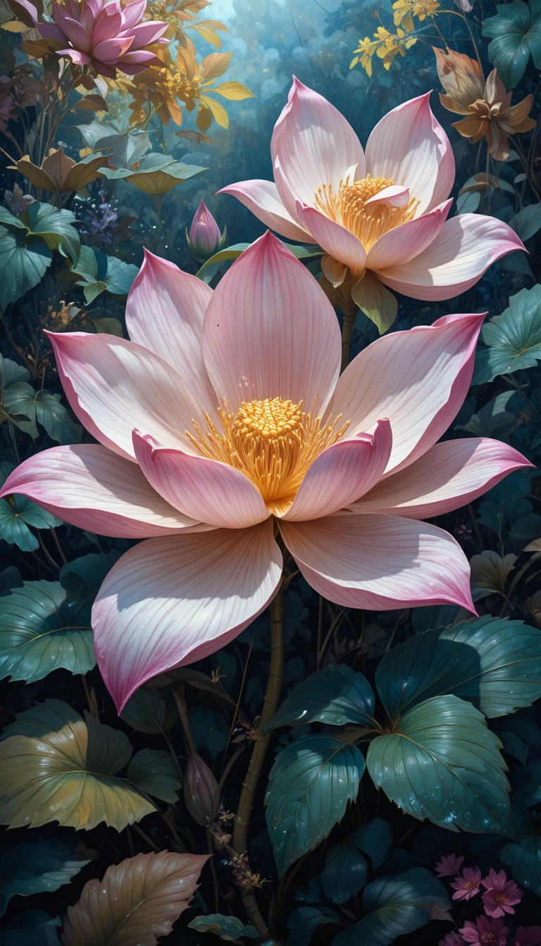 Vibrant plumeria flower painting celebrating natural beauty