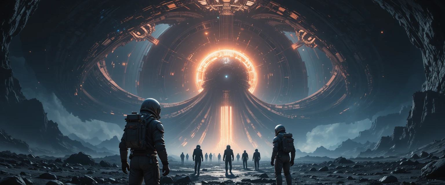 Astronauts Explore A Colossal Alien Megastructure In Deep Space
