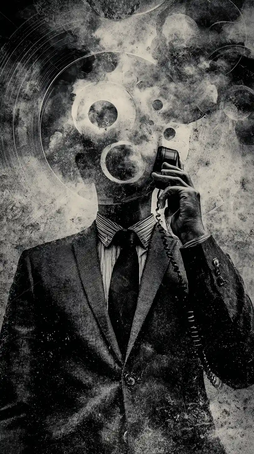 Person holding a constantly ringing phone in close view