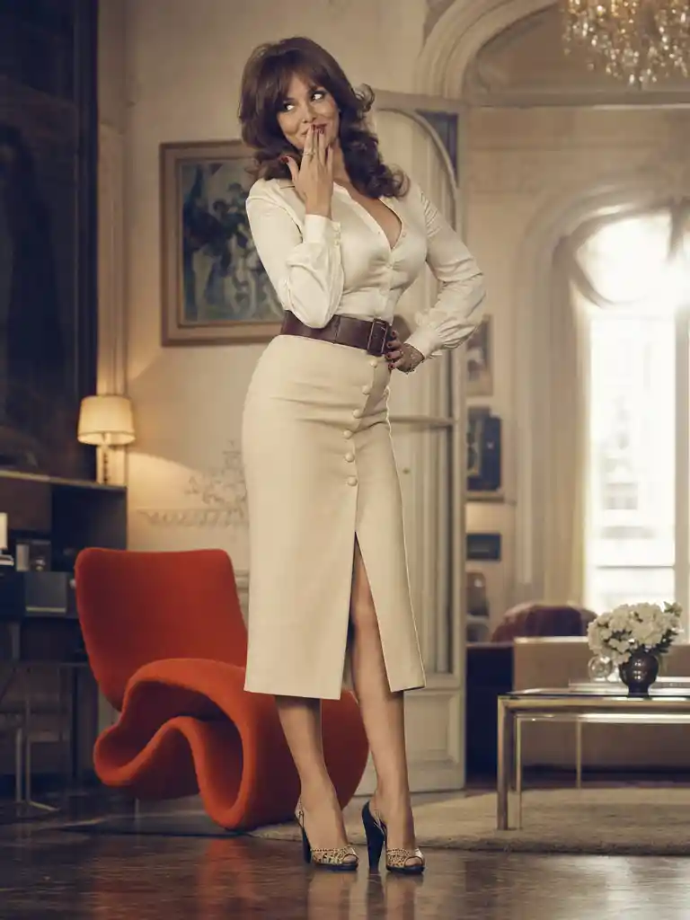 Photorealistic portrait of a sensual French woman protagonist