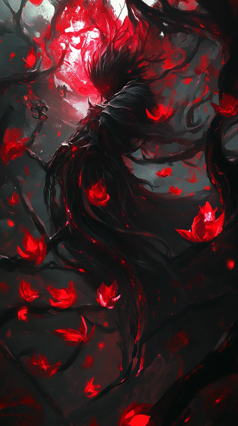 Ominous Anime Realm In The Depths Of Dark Fantasy