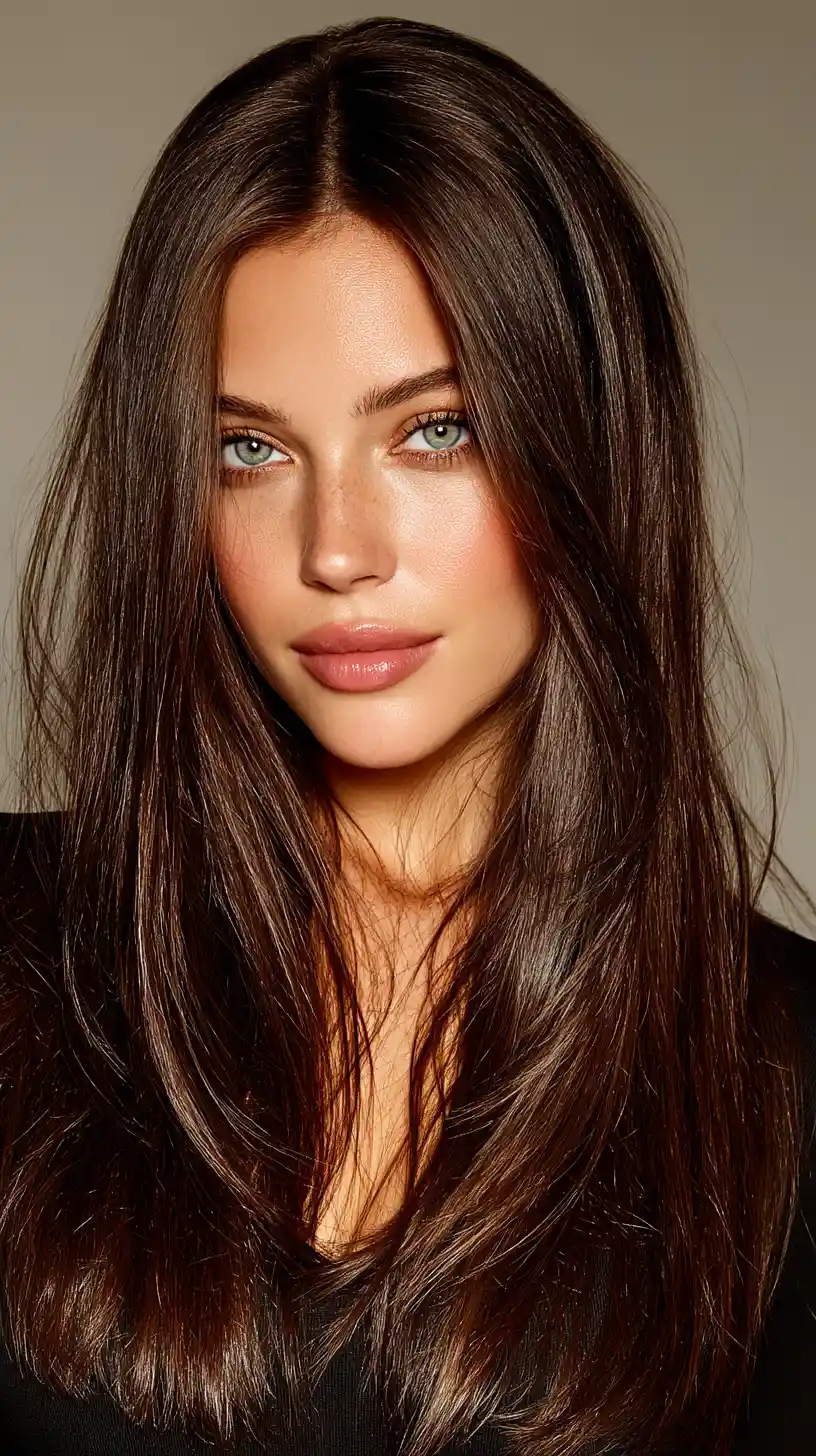 Glamorous close up portrait of a 30 year old woman