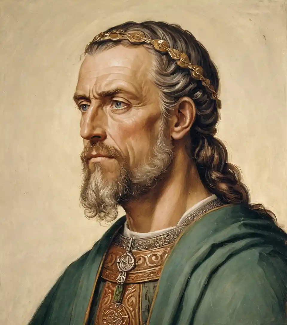 Portrait of Honorable Alfred de Stenhouse in Anglo Saxon style