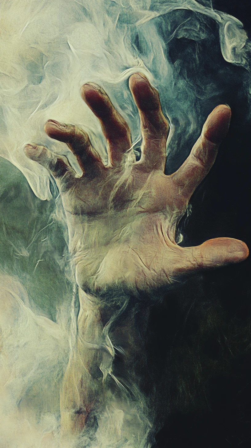 Close up of a bruised hand with swollen knuckles