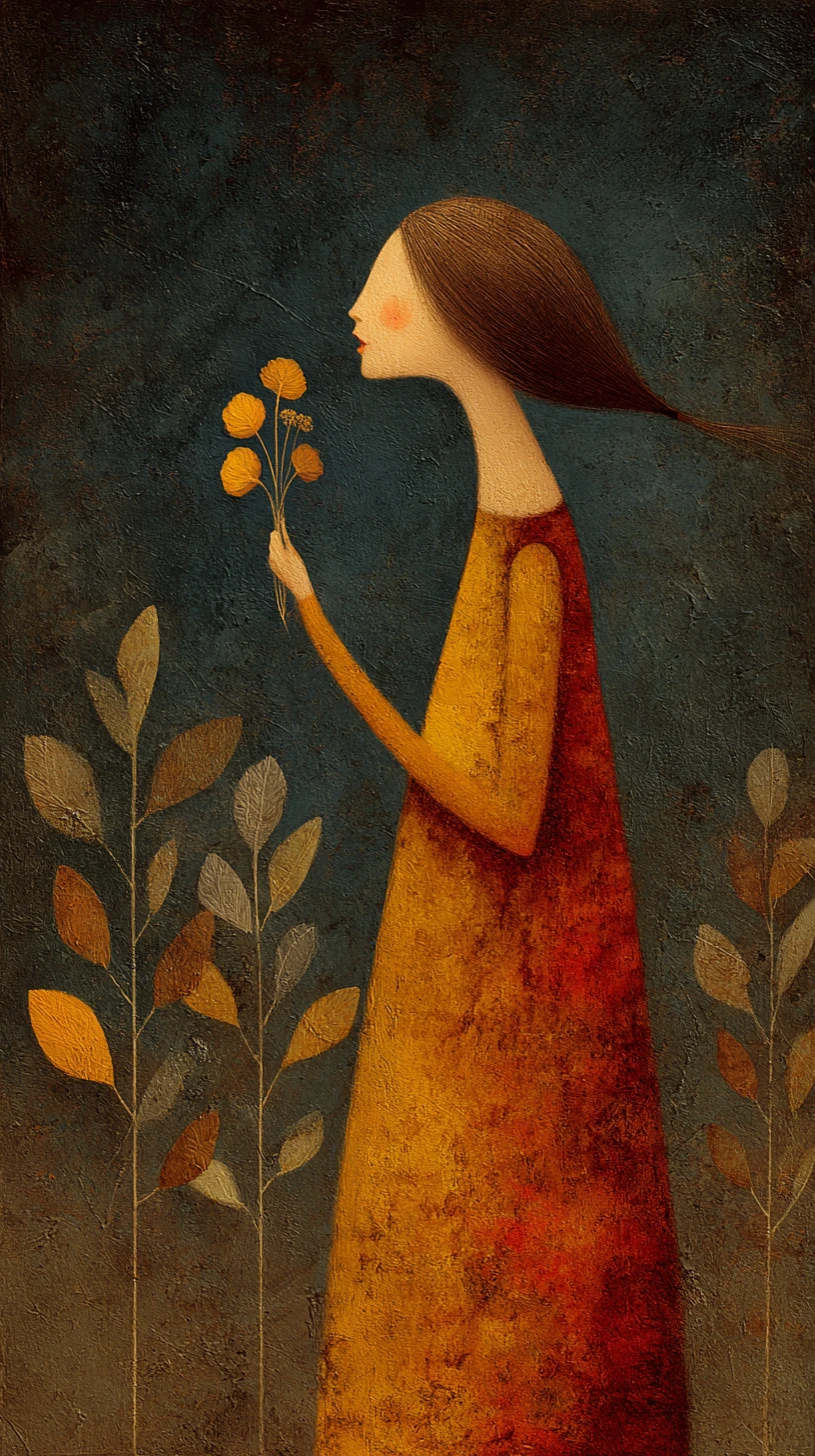 Surreal guiding spirit painted with soft light and warmth