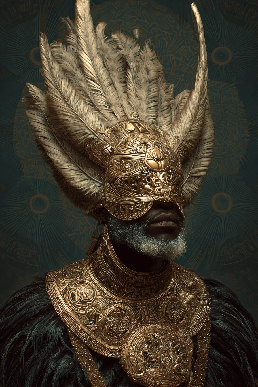 Mystical Orishas In A Surreal West African Fantasy Scene