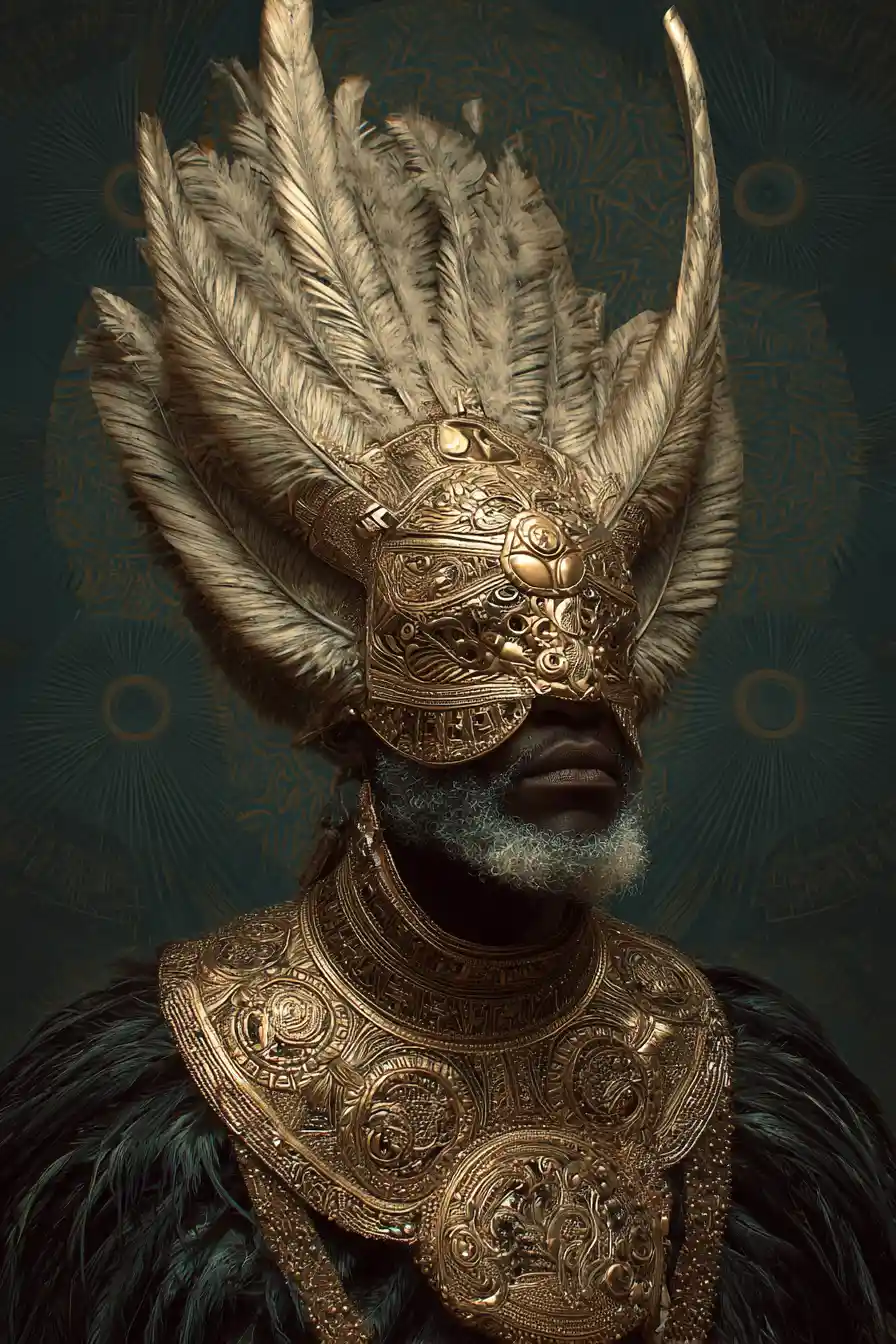Mystical Orishas In A Surreal West African Fantasy Scene