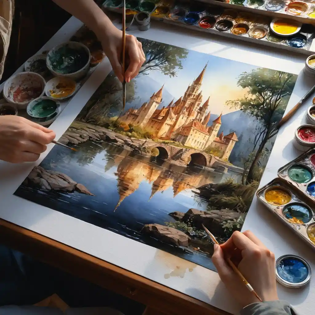 Magical fantasy painting with soft diffuse light and detail