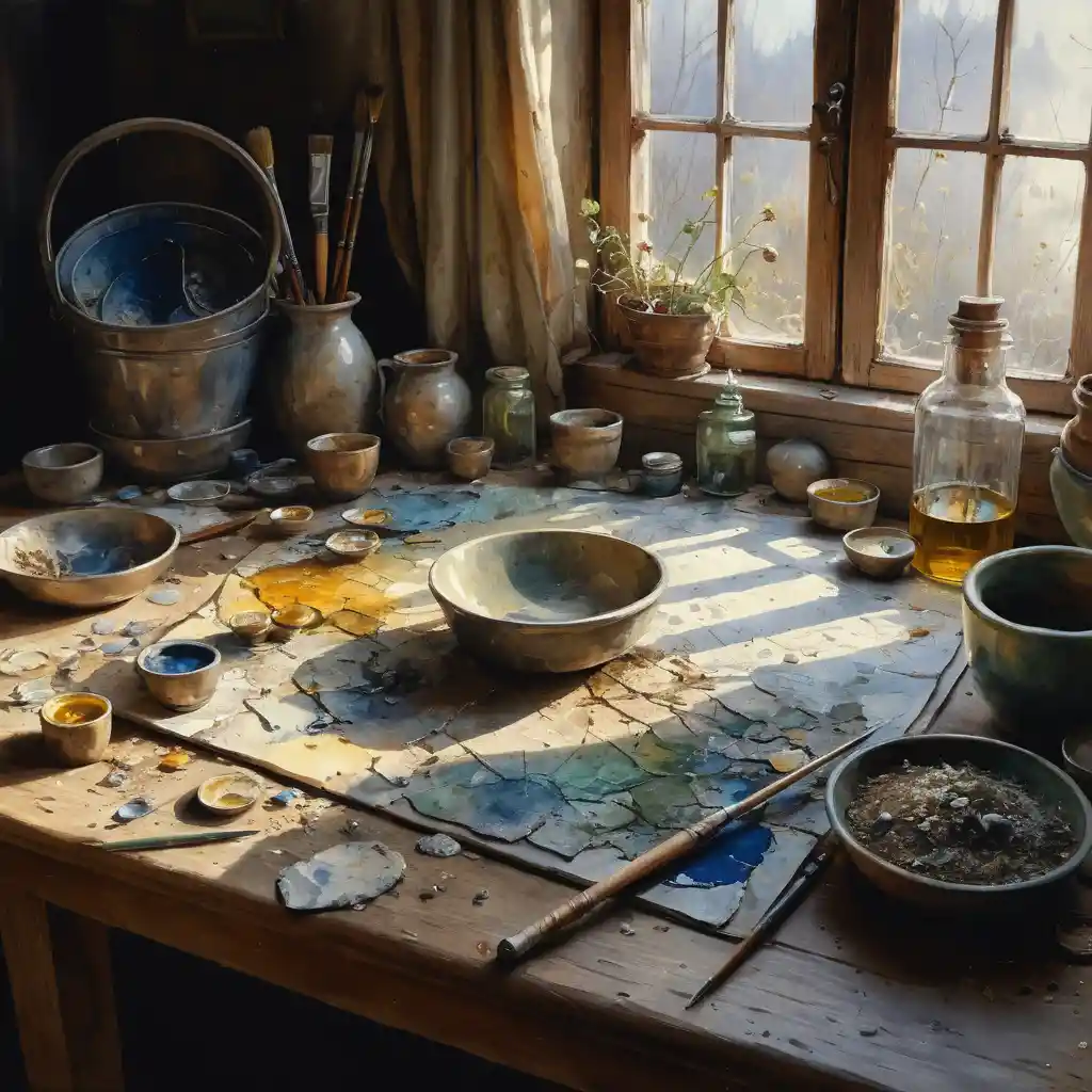Enchanting fantasy painting with soft diffuse light and detail