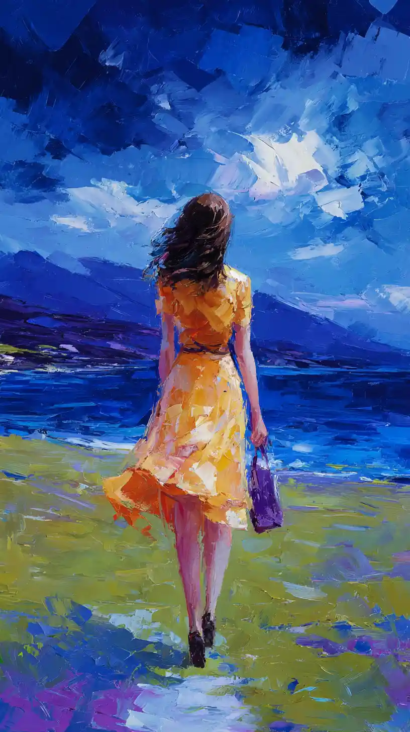 Lonely figure wandering without a place called home