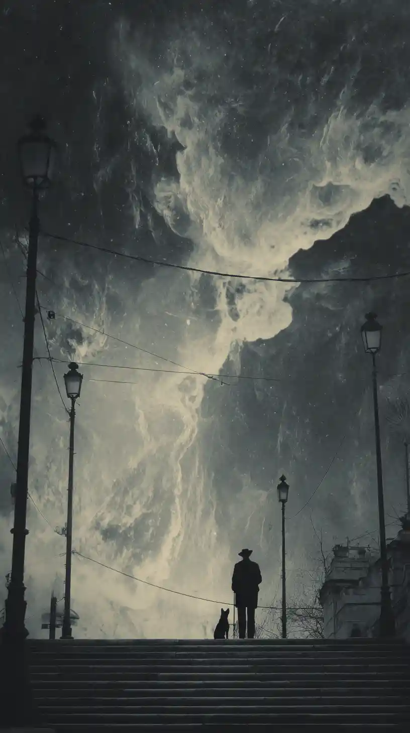 Lonely street dreams fading into distant memories