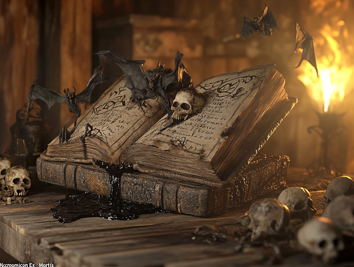 Creepy Demons Emerging From Ancient Cursed Book