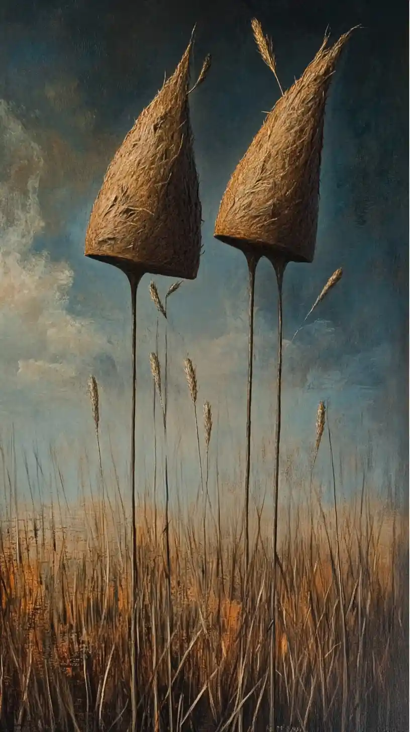 Reeds Shaking In The Wind With A Sense Of Guilt