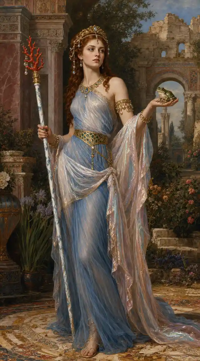 Renaissance style full length portrait of a royal woman